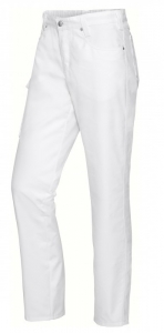 BP-Jobwear, Damen-Herren-Cargo-Jeans, Arbeits-Berufs-Jeans-Hose, Med & Care, wei