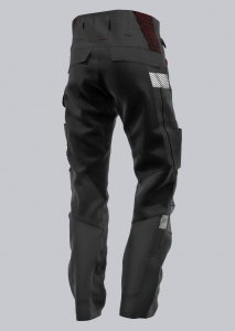 BP-Jobwear, HYBRID-Arbeitshose, robust, Stretcheins�tze, Farbe: schwarz