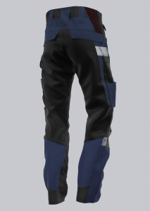 BP-Jobwear, HYBRID-Arbeitshose, robust, Stretcheins�tze, Farbe: nachtblau/ schwarz