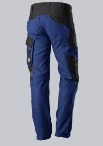 BP-Jobwear, ARBEITSHOSE, robust, Kniepolstertaschen, erh�hter Dehnbund, Farbe: k�nigsblau/ schwarz