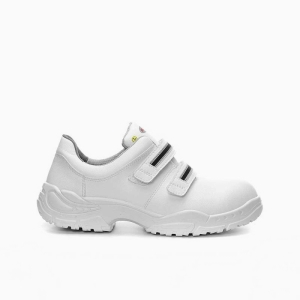 ELTEN-Footwear, S3-Arbeits-Berufs-Sicherheits-Halbschuhe, WHITE STRAP LOW ESD, wei�