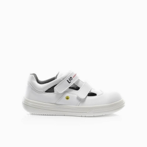 ELTEN-White-Line, S1-Arbeits-Berufs-Sicherheits-Sandalen, mit Klettverschluss, PURE EASY ESD, wei�