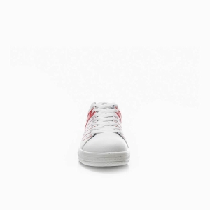 ELTEN-Withe-Line, O1-Arbeits-Berufs-Schuhe, NORRIS WHITE-RED LOW, halbhoch, ESD, rot/wei�