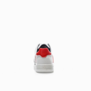 ELTEN-Withe-Line, O1-Arbeits-Berufs-Schuhe, NORRIS WHITE-RED LOW, halbhoch, ESD, rot/wei�
