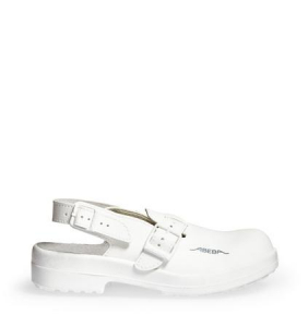 ABEBA-Withe-Line, SB-Damen- u. Herren-Arbeits-Berufs-Sicherheits-Clogs, wei