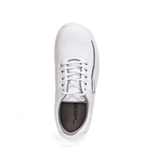 ABEBA-White-Line, UNI6-S3-Damen-und Herren-Sicherheits-Arbeits-Berufs-Schuhe, Halbschuhe, wei