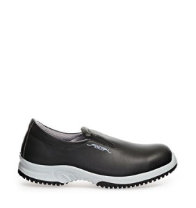 ABEBA-Footwear, S2-Uni6-Damen- u. Herren-Arbeits-Berufs-Sicherheits-Slipper, schwarz