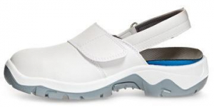 ABEBA-Withe-Line, SB-Damen- u. Herren-Sicherheits-Arbeits-Berufs-Clogs, wei