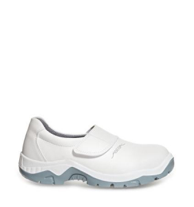 ABEBA-White-Line, S2-Damen- u. Herren-Sicherheits-Arbeits-Berufs-Slipper, wei
