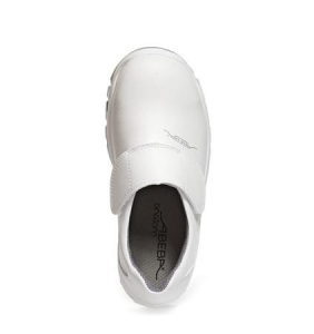 ABEBA-White-Line, S2-Damen- u. Herren-Sicherheits-Arbeits-Berufs-Slipper, wei