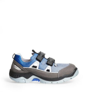 ABEBA-Footwear, Anatom-S1P-Damen- u. Herren-Sicherheits-Arbeits-Berufs-Schuhe, Klettschuhe, blau