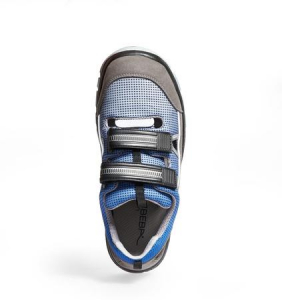 ABEBA-Footwear, Anatom-S1P-Damen- u. Herren-Sicherheits-Arbeits-Berufs-Schuhe, Klettschuhe, blau