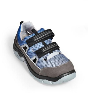 ABEBA-Footwear, Anatom-S1P-Damen- u. Herren-Sicherheits-Arbeits-Berufs-Schuhe, Klettschuhe, blau