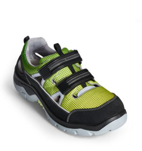ABEBA-Footwear, Anatom-S1P-Damen- u. Herren-Sicherheits-Arbeits-Berufs-Schuhe, Klettschuhe, gelb/grn