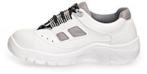 ABEBA-White-Line, S1-Damen- u. Herren-Sicherheits-Arbeits-Berufs-Schuhe, Halbschuhe, wei
