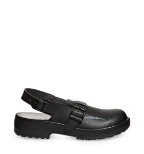 ABEBA-Footwear, SB-Damen- u. Herren-Arbeits-Berufs-Sicherheits-Clogs, schwarz