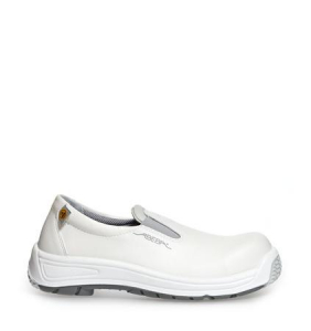 ABEBA-White-Line, S1-Damen- u. Herren-Arbeits-Berufs-Slipper, wei