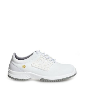 ABEBA-White-Line, S1-Uni6-Damen- u. Herren-Sicherheits-Arbeits-Berufs-Schuhe, Halbschuhe, wei
