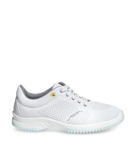 ABEBA-White-Line, Uni6-S2-Damen- u. Herren-Sicherheits-Arbeits-Berufs-Schuhe, Halbschuhe, ESD, wei