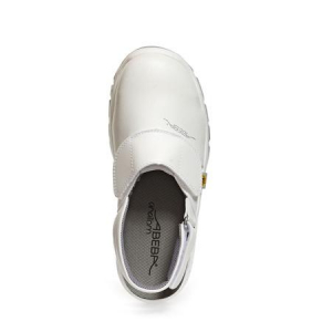 ABEBA-Withe-Line, SB-Damen- u. Herren-Arbeits-Berufs-Sicherheits-Clogs, wei