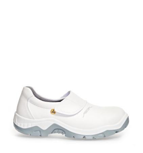 ABEBA-White-Line, S2-Damen- u. Herren-Sicherheits-Arbeits-Berufs-Schuhe, Halbschuhe, wei