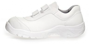 ABEBA-White-Line, S2-Damen- u. Herren-Sicherheits-Arbeits-Berufs-Schuhe, Halbschuhe, wei