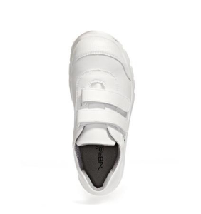 ABEBA-White-Line, S2-Damen- u. Herren-Sicherheits-Arbeits-Berufs-Schuhe, Halbschuhe, wei
