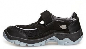 ABEBA-Footwear, S1-Damen- u. Herren-Arbeits-Berufs-Sicherheits-Sandalen, schwarz