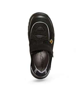ABEBA-Footwear, S1-Damen- u. Herren-Arbeits-Berufs-Sicherheits-Sandalen, schwarz