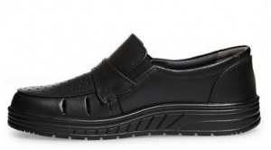 ABEBA-Footwear, O1-Herren-Arbeits-Berufs-Sicherheits-Slipper, schwarz