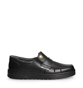 ABEBA-Footwear, O1-Herren-Arbeits-Berufs-Sicherheits-Slipper, schwarz