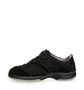 ABEBA-Footwear, O1-Uni6-Damen- und Herren-Arbeits-Berufs-Schuhe, ESD, schwarz