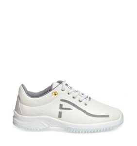 ABEBA-Withe-Line, UNI6-O2-Damen-und Herren-Arbeits-Berufs-Schuhe, Schn�rschuhe, ESD, wei�