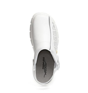 ABEBA-Withe-Line, OB-Damen- und Herren-Arbeits-Berufs-Clogs, wei