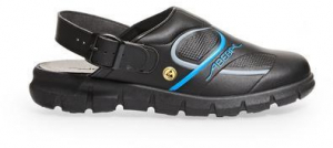ABEBA-Footwear, OB-A-micro-Damen-und Herren, Arbeits-Berufs-Clogs, schwarz/blau