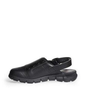 ABEBA-Footwear, OB-A-micro-Damen-und Herren, Arbeits-Berufs-Clogs, schwarz
