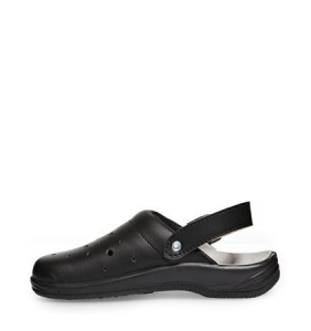 ABEBA-Footwear, OB-Damen- und Herren-Arbeits-Berufs-Clogs, schwarz