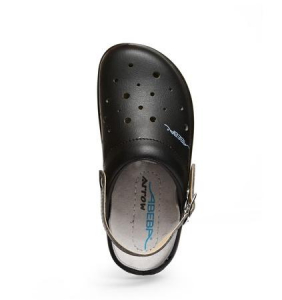 ABEBA-Footwear, OB-Damen- und Herren-Arbeits-Berufs-Clogs, schwarz