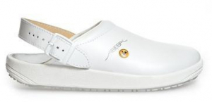 ABEBA-Withe-Line, OB-Damen- und Herren-Arbeits-Berufs-Clogs, wei