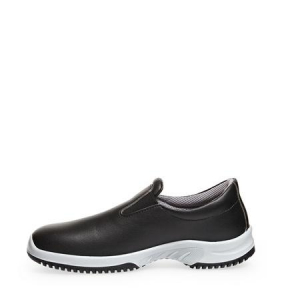 ABEBA-Footwear, O2-Uni6-Damen- und Herren-Sicherheits-Arbeits-Berufs-Slipper, schwarz