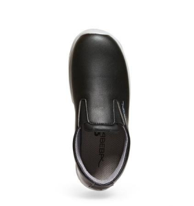 ABEBA-Footwear, O2-Uni6-Damen- und Herren-Sicherheits-Arbeits-Berufs-Slipper, schwarz