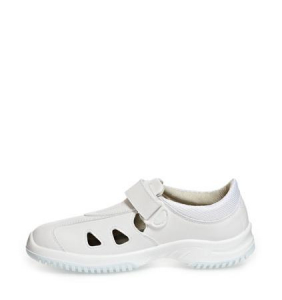 ABEBA-Withe-Line, O1-Uni6-Damen- und Herren-Arbeits-Berufs-Sandalen, wei