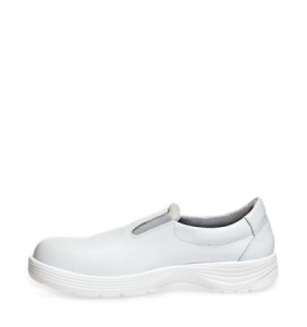ABEBA-White-Line, X-LIGHT-S2-Damen- u. Herren-Sicherheits-Arbeits-Berufs-Slipper, wei