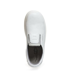 ABEBA-White-Line, X-LIGHT-S2-Damen- u. Herren-Sicherheits-Arbeits-Berufs-Slipper, wei
