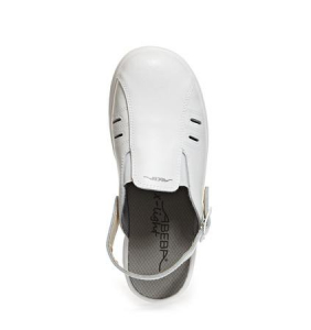 ABEBA-Withe-Line, X-LIGHT-SB-Damen-und Herren-Arbeits-Berufs-Clogs, wei