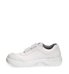 ABEBA-White-Line, X-LIGHT-S2-Damen- u. Herren-Sicherheits-Arbeits-Berufs-Schuhe, Klettschuhe, wei