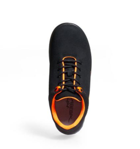 ABEBA-X-LIGHT-O1-Damen-und Herren-Arbeits-Berufs-Clogs, schwarz/neonorange