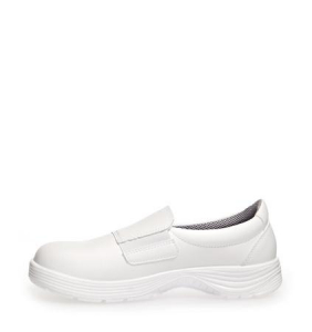 ABEBA-White-Line, X-LIGHT-S2-Damen- u. Herren-Sicherheits-Arbeits-Berufs-Slipper, ESD, wei
