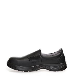 ABEBA-Footwear, X-LIGHT-S2-Damen- u. Herren-Sicherheits-Arbeits-Berufs-Slipper, ESD, schwarz