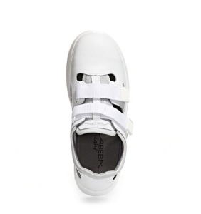ABEBA-White-Line, X-LIGHT-S1-Damen- u. Herren-Sicherheits-Arbeits-Berufs-Sandalen, ESD, wei